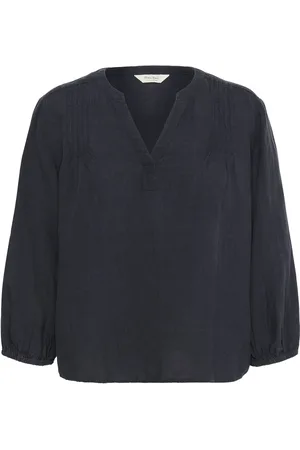 Part Two Nyarapw Bl Tops Blouses Long-sleeved Navy