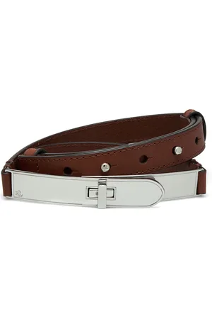 Ralph Lauren Turn-Lock Leather Belt Vyö Brown