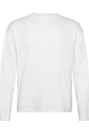 Weekday Great Boxy Long Sleeve T-Shirt Tops T-shirts Long-sleeved White