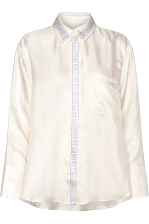 By Malina Felicity Silk Shirt Designers Shirts Long-sleeved Cream