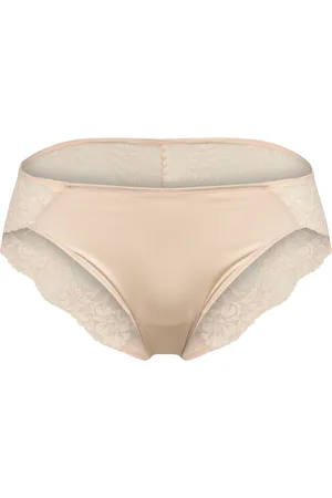 Lindex Nova Lace Bikini W Micro Front Alushousut Brief Tangat Beige