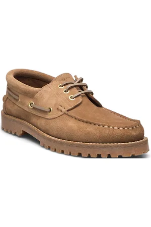 GARMENT PROJECT Ollie Boat Shoe - Earth Suede Purjehduskengät Kengät Beige