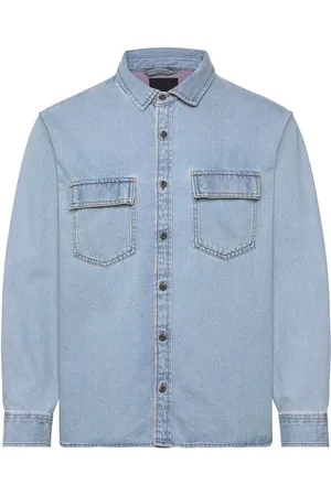 Vans Palmhill Denim Ls Woven Sport Sport Clothing Sport Tops Sport Shirts Blue