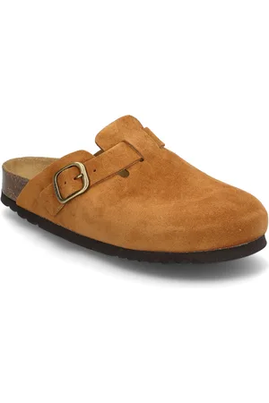 Scholl Sl Fae Suede Cognac Shoes Clogs Brown