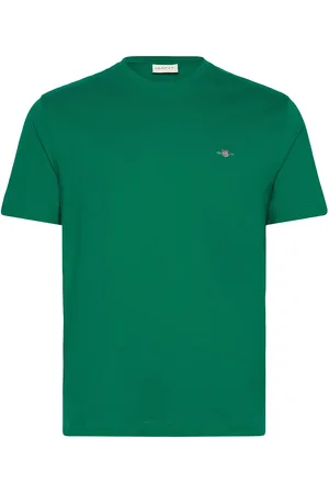 GANT Reg Shield Ss T-Shirt Tops T-shirts Short-sleeved Green