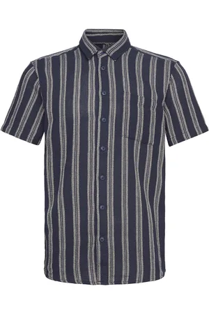 Blend Bhandi Shirt Tops Knitwear Short Sleeve Knitted Polos Navy