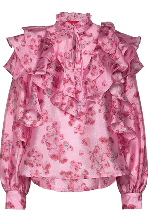 Crās Sylviacras Blouse Tops Blouses Long-sleeved Pink