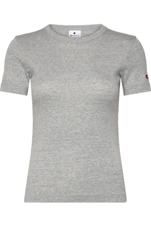 Champion Ss Tee Sport Women Sport Clothing Sports Tops & T-shirts Sport T-shirts Grey