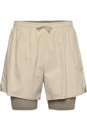 Odlo Zeroweight 5 Inch 2-In-1 Short Sport Sport Clothing Sport Shorts Sport Training Shorts Beige