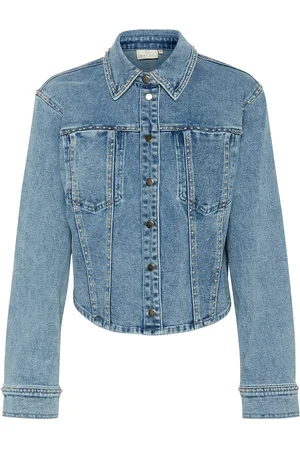 Kaffe Kadorina Denim Shirt Farkkutakki Denimtakki Blue