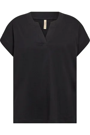 soyaconcept Sc-Derby Tops Blouses Short-sleeved Black