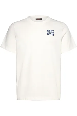 Morris Seaton Mixed Tee Designers T-shirts Short-sleeved White