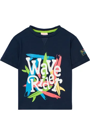 Boboli Knit T-Shirt Tops T-shirts Short-sleeved Navy