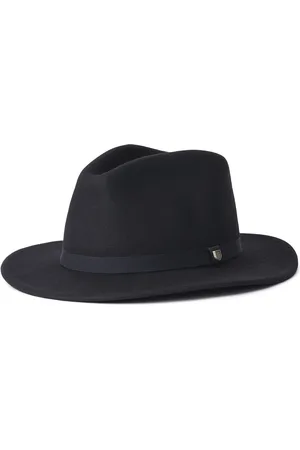 Brixton Messer Packable Fedora Accessories Headwear Hats Black
