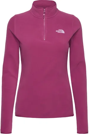 The North Face W 100 Glacier 1/4 Zip - Eu Sport Sweat-shirts & Hoodies Fleeces & Midlayers Purple