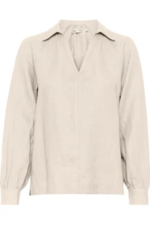 INWEAR Solinaiw Blouse Tops Blouses Long-sleeved Beige