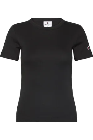 Champion Ss Tee Sport Women Sport Clothing Sports Tops & T-shirts Sport T-shirts Black