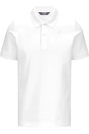 K-Way Vincent Pique Tops Polos Short-sleeved White
