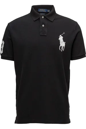 Ralph Lauren Custom Slim Fit Big Pony Mesh Polo Shirt Tops Polos Short-sleeved Blue