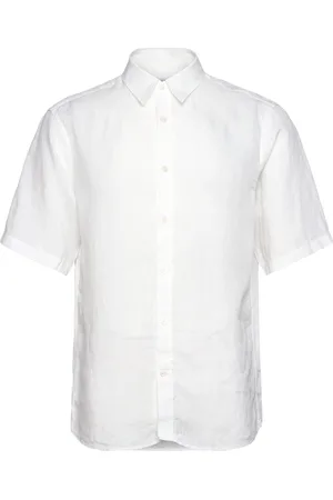 Tiger of Sweden Spenser Ss Designers Shirts Short-sleeved Shirts White