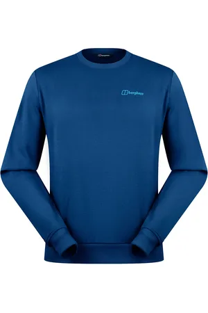 Berghaus Bg M Logo Crew Light Sport Men Sport Clothing Sport Sweat-shirts & Hoodies Sport Sweat-shirts Blue