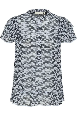 INWEAR Cessieiw Blouse Tops Blouses Short-sleeved Blue
