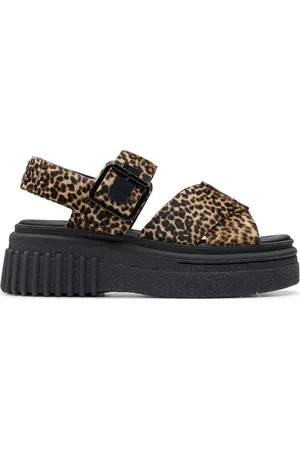 Clarks Evamar Wish D Shoes Summer Shoes Platform Sandals Black