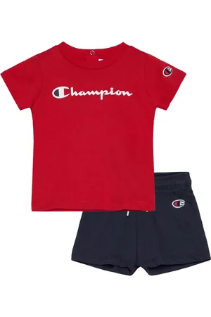 Champion Set Sport Sets With Short-sleeved T-shirt Red