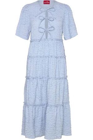 Crās Clarettecras Dress Polvipituinen Mekko Blue