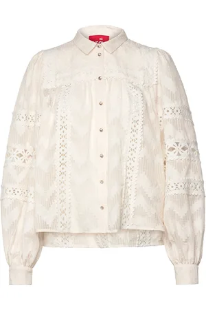 Crās Luciacras Shirt Tops Shirts Long-sleeved Cream