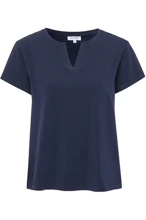 Newhouse Leah T-Shirt Tops T-shirts & Tops Short-sleeved Navy