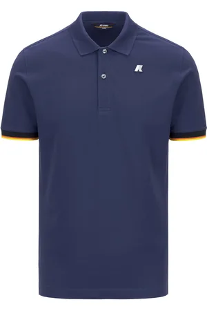 K-Way Vincent Pique Tops Polos Short-sleeved Navy