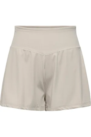 ONLY Onphomie Hw Rib Shorts Sport Sport Clothing Sport Shorts Green