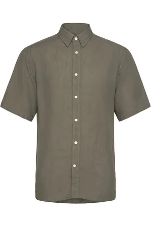 Tiger of Sweden Spenser Ss Designers Shirts Short-sleeved Shirts Green