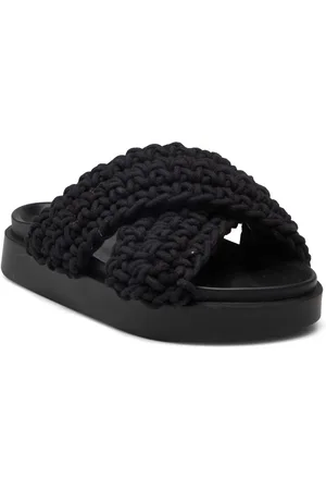 INUIKII Woven Matalapohjaiset Sandaalit Black