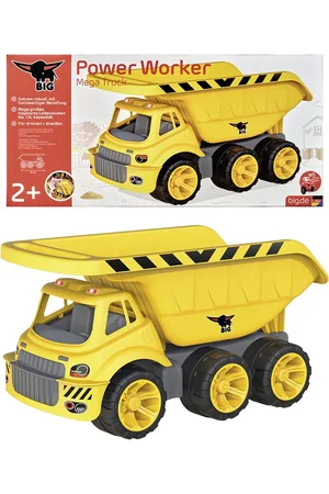 BIG Power Worker Mega Truck Toys Toy Cars & Vehicles Toy Cars Garbage Trucks Yellow