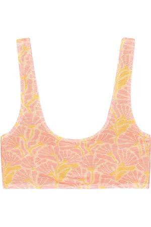 Picture Organic Clothing Wahine Printed Top Sport Women Sport Clothing Sport Swimwear Sport Bikinis Orange
