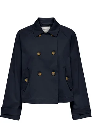 ONLY Carapril Life Short Trenchcoat Otw Noos Outerwear Jackets Light-summer Jacket Navy