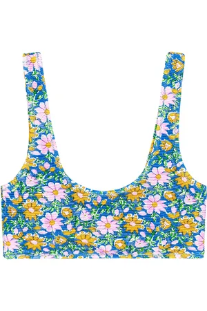 Picture Organic Clothing Wahine Printed Top Sport Women Sport Clothing Sport Swimwear Sport Bikinis Blue