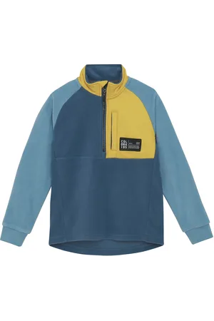Color Kids Fleece Jacket - Anorak Outerwear Fleece Outerwear Fleece Jackets Blue