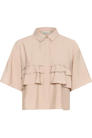 Karen by Simonsen Kbute Blouse Tops Blouses Short-sleeved Beige