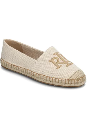 Ralph Lauren Cameryn Cross-Dyed Canvas Espadrille Matalat Sandaalit Espadrillot Cream
