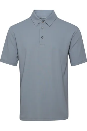 Backtee Mens Performance Polo Sport Men Sport Clothing Sport Tops Sport Polos Sport Short-sleeved Polos Grey