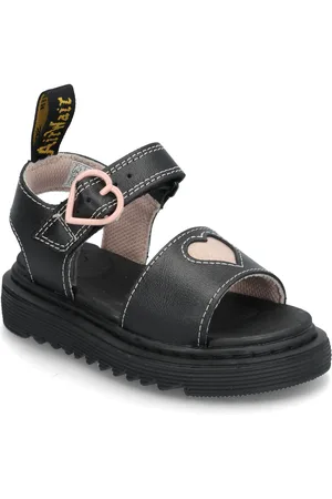 Dr. Martens Marlowe Hearts T Black+Powder Pink T Lamper+Nebula Glitter Shoes Summer Shoes Sandals Black