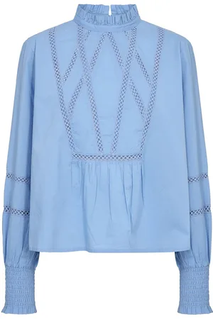 Part Two Nieldapw Bl Tops Blouses Long-sleeved Blue
