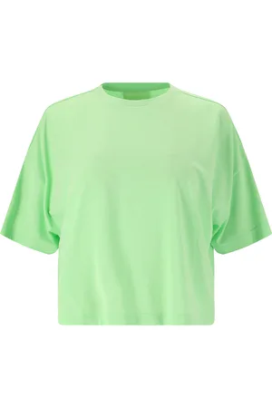 Athlecia Reynolds W S/S Tee Sport Women Sport Clothing Sports Tops & T-shirts Sport Crop Tops Sport Short-sleeved Crop Tops Green