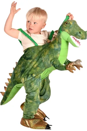 Den Goda Fen Jump-In Dinosaur Costume Toys Costumes & Accessories Character Costumes Green
