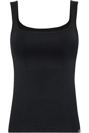 Drop Of Mindfulness Seamless Scoop Top Sport Women Sport Clothing Sports Tops & T-shirts Sport Tank Tops Black