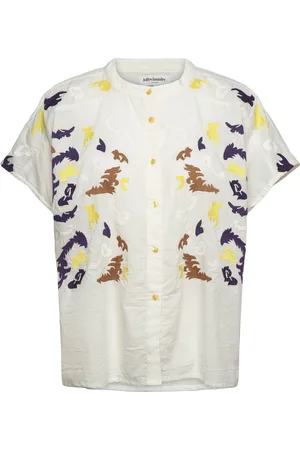Lollys Laundry Myall Shirt Ss Tops Shirts Short-sleeved White