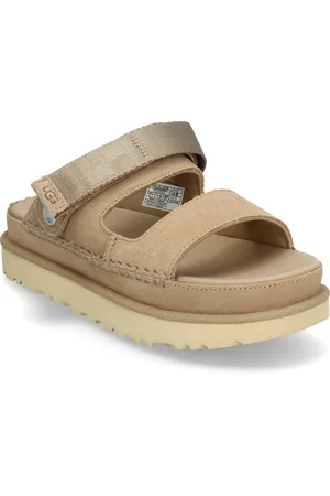 UGG W Goldenstar Glide Shoes Sandals Flat Sandals Beige